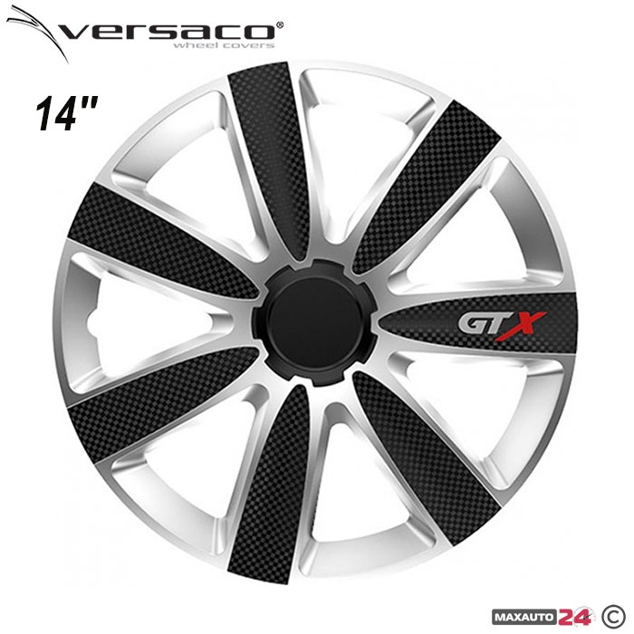 Тасове за джанти 14" Versaco Carbon GTX - Black / Silver