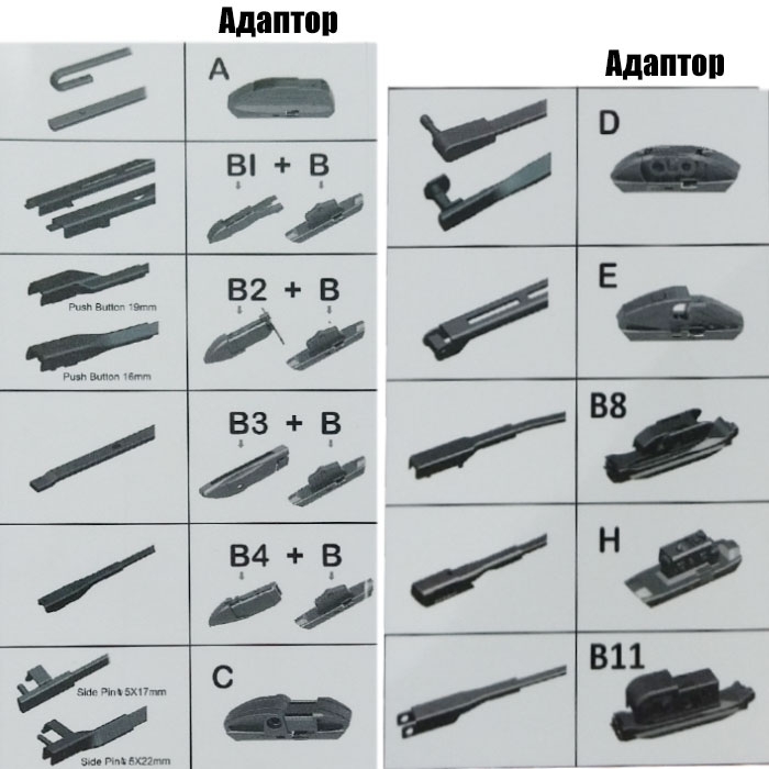 Чистачка PERFORMANCE 26'' 650мм + адаптори