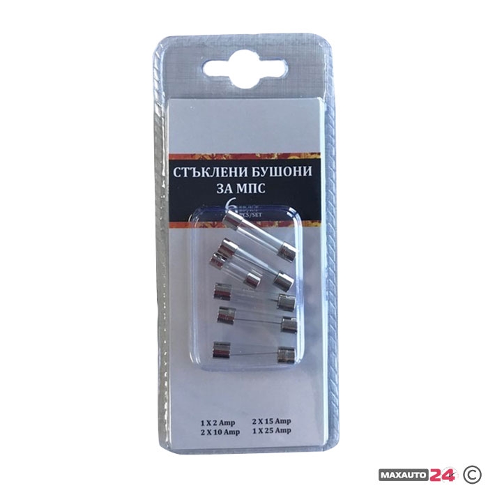 Бушон стъклен 3710 - 6бр в к-т