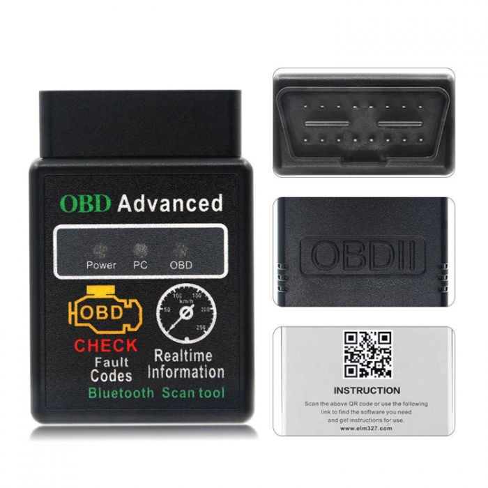 Букса OBD-2 за автодиагностика - ELM-327 SJ16