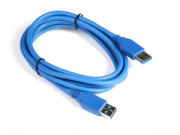 Кабел DeTech USB M / USB M 3.0 1.5m, Син - 18143