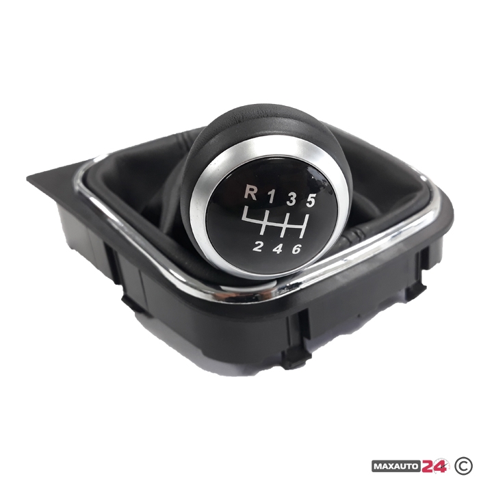 Топка за скоростен лост с маншон подходяща за VW Golf V/VI 03-12 с 6 скорости - черна