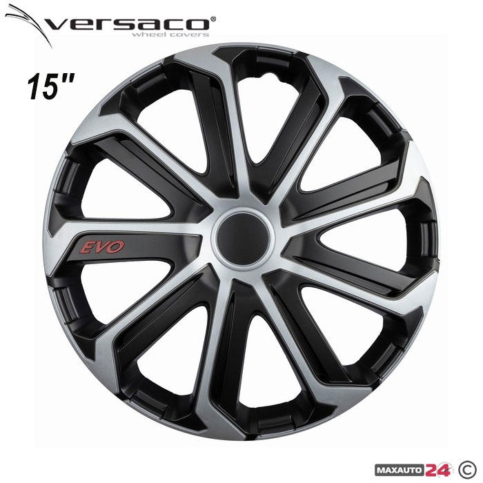 Тасове за джанти 15'' Versaco Evo Black/Silver