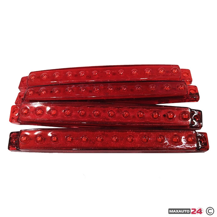 Габарит 0050 с 12 LED диода - 24V Червен