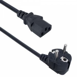 Захранващ кабел DeTech, За компютър, CEE 7/7 - IEC C13, High Quality, 1.5m - 18151