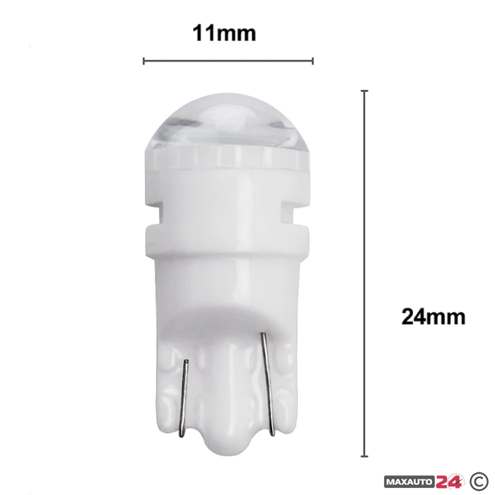 Диодни крушки - Т10 WEDGE-10 - 12V/24V - 2бр/к-т
