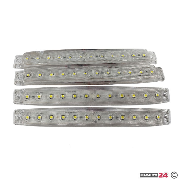 Габарит 0050 с 12 LED диода - 24V Бял