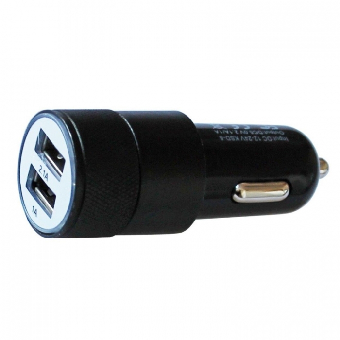 Универсално USB зарядно за кола с два порта - 1641
