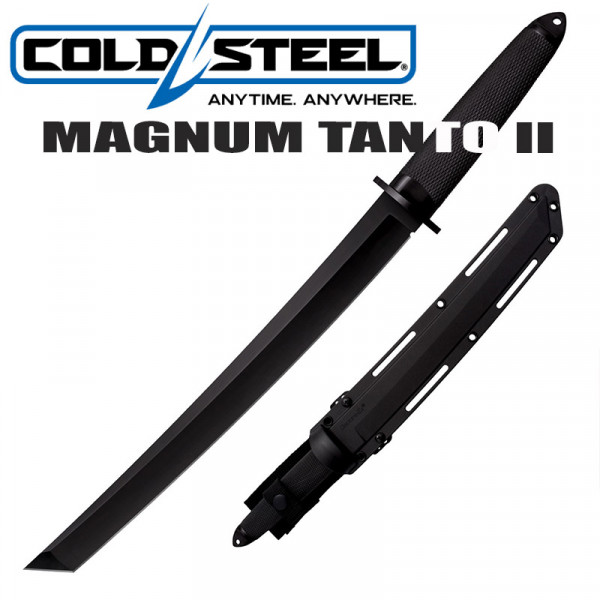 ТОП нож COLD STEEL MAGNUM TANTO II BLACK, твърда кания Secure-Ex