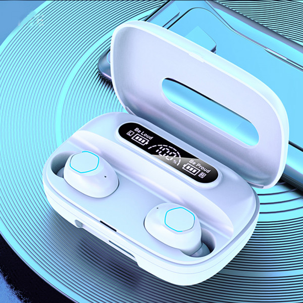 Безжични слушалки с HD LЕD дисплей на кутията и функция за зареждане на телефон - TWS М9 HiFi EarBuds Wireless EarBuds V5.2