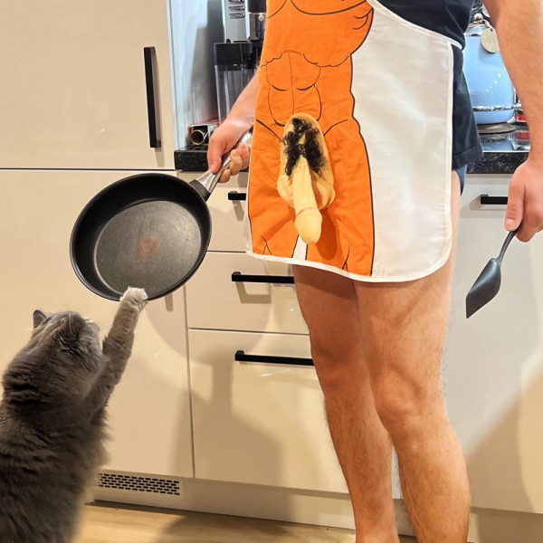 Забавна членеста 3D престилка tHE NAKED CHEF, за усмивки и забавление