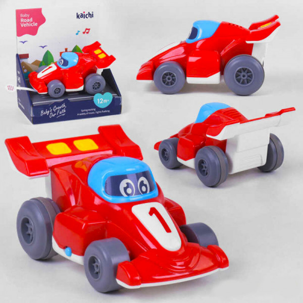 Интерактивна детска състезателна количка KAICHI 999-145 - червена