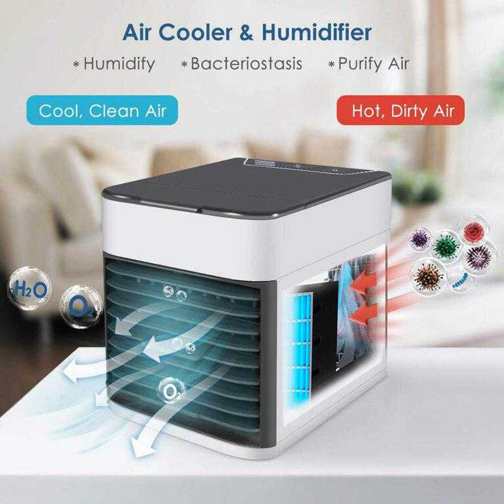 Нов портативен охладител с вода 3in1 COOLAIR ULTRA. Охлажда, овлажнява, пречиства въздуха