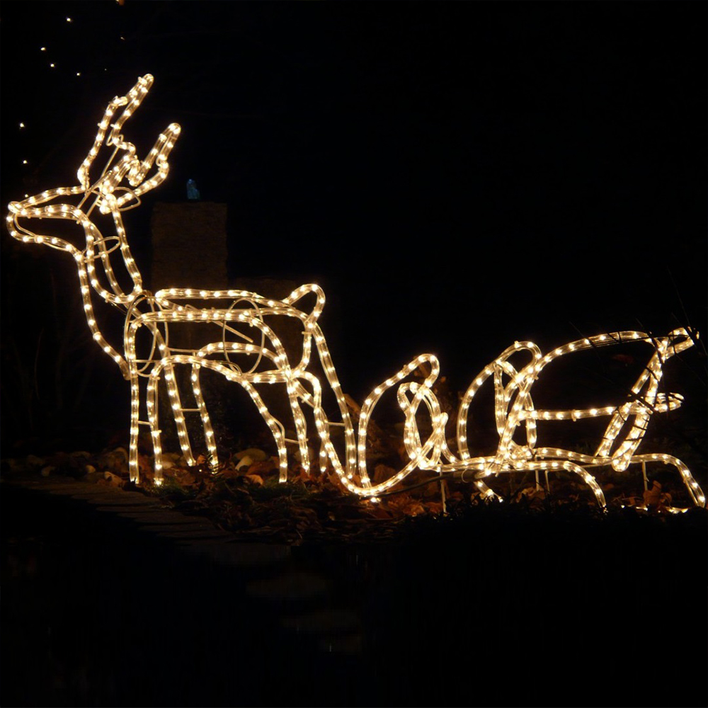 Коледни лампички тип маркуч 10 м. за външен и вътрешен монтаж, различни режими на светене