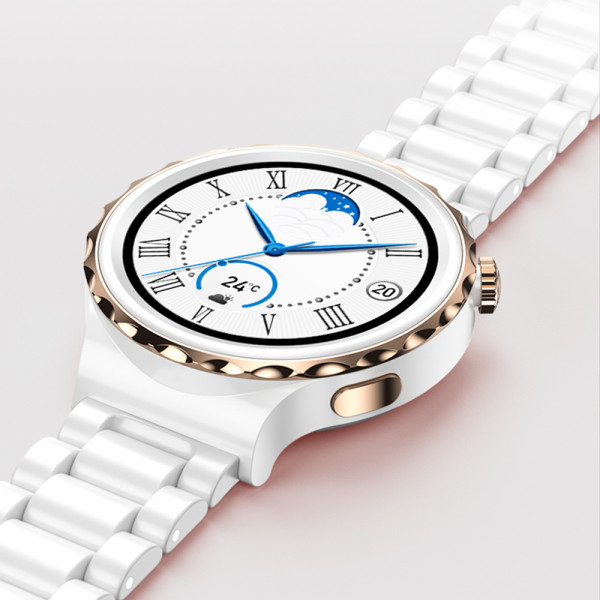 Стилен унисекс смарт часовник D3 PRO , керамичен,възможност за разговор
