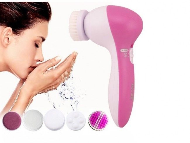 СУПЕР ПРОМО - Face Bright масажор за лице 5 в 1 компактен екстрактор, 2хАА