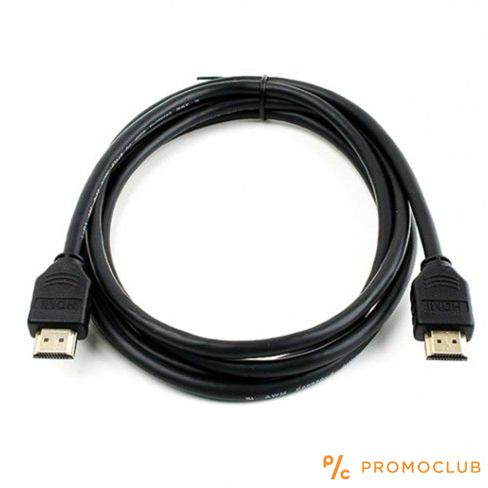 Kабел HDMI A to HDMI A 1.8 метра. A+ High-Speed HDMI 1.4V, plug-plug, Ethernet