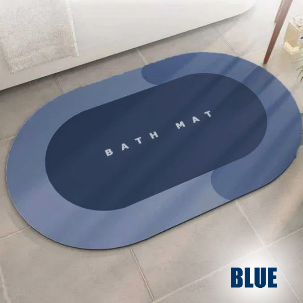 Супер абсорбираща подложка за баня BATH MAT BLUE - антихлъзгаща, водоабсорбираща, килимче, BF22