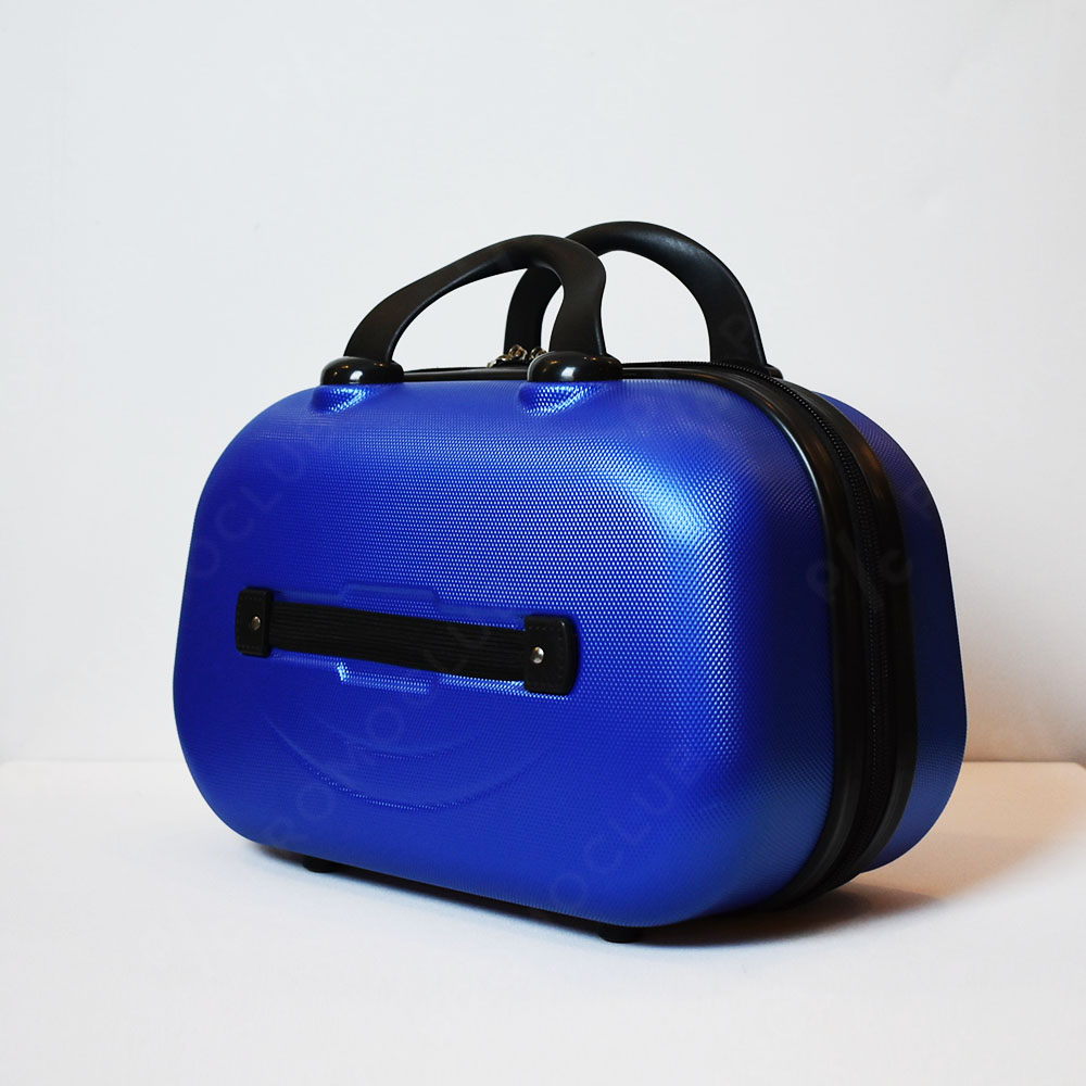 Рядък дизайн куфарна пътна чанта LADY B LIGHT BLUE, твърда ABS