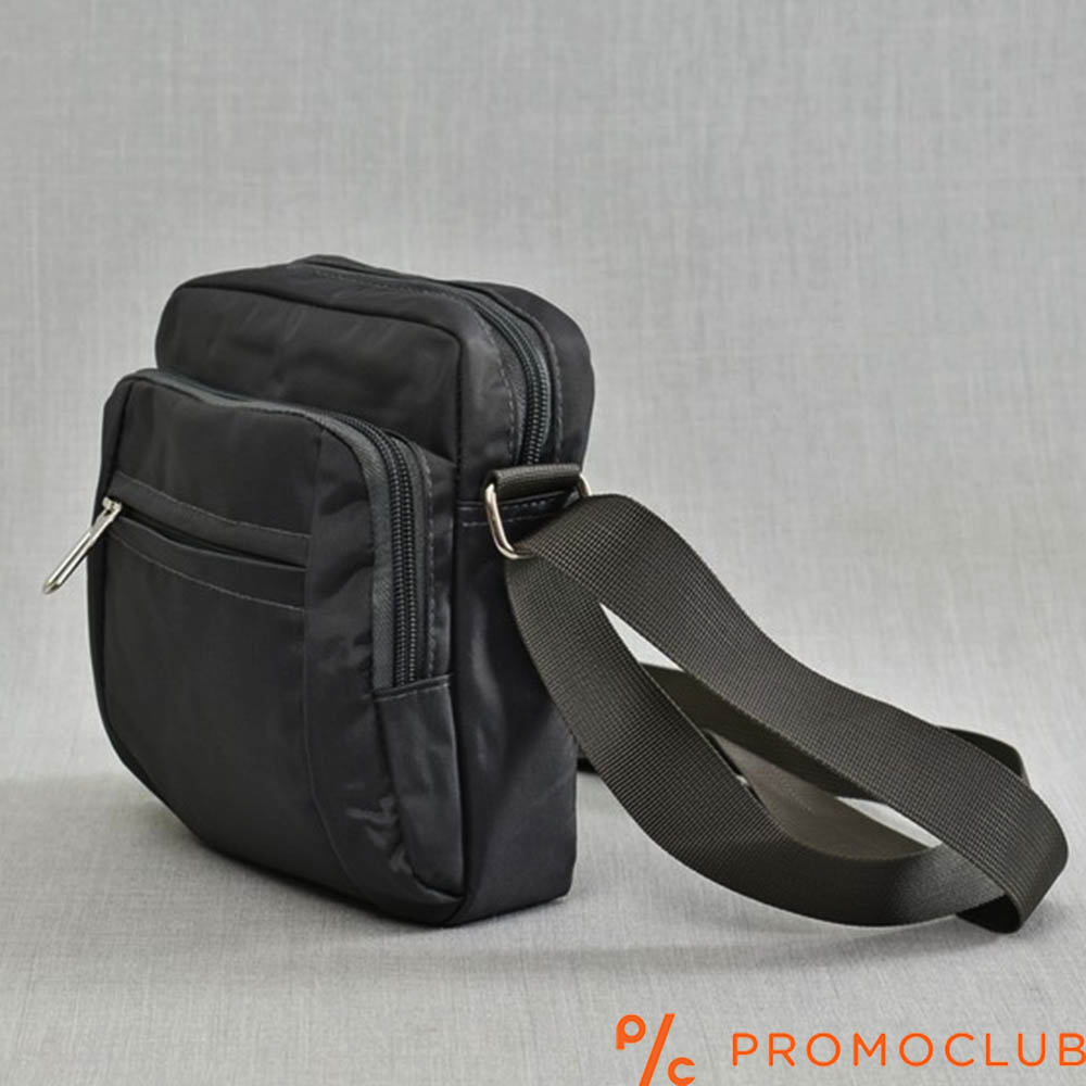 Мъжка чанта от текстил-сива 9881