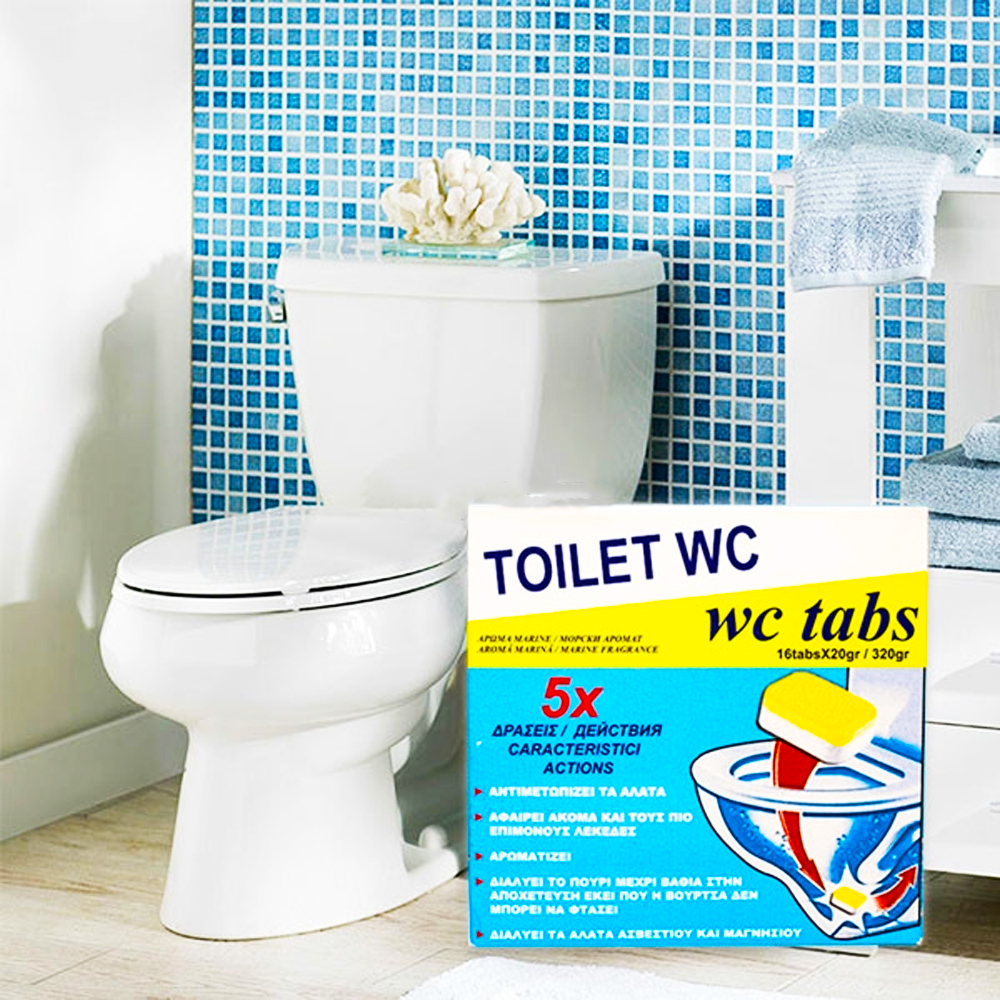 Почистващи таблетки за тоалетна Casa Labico WC Tabs, 16 броя
