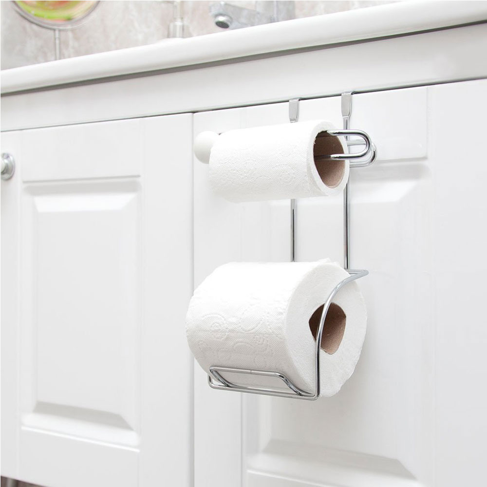 Двойна поставка за тоалетна хартия TEKNO TEL TR SF 282, Окачена система, Хром