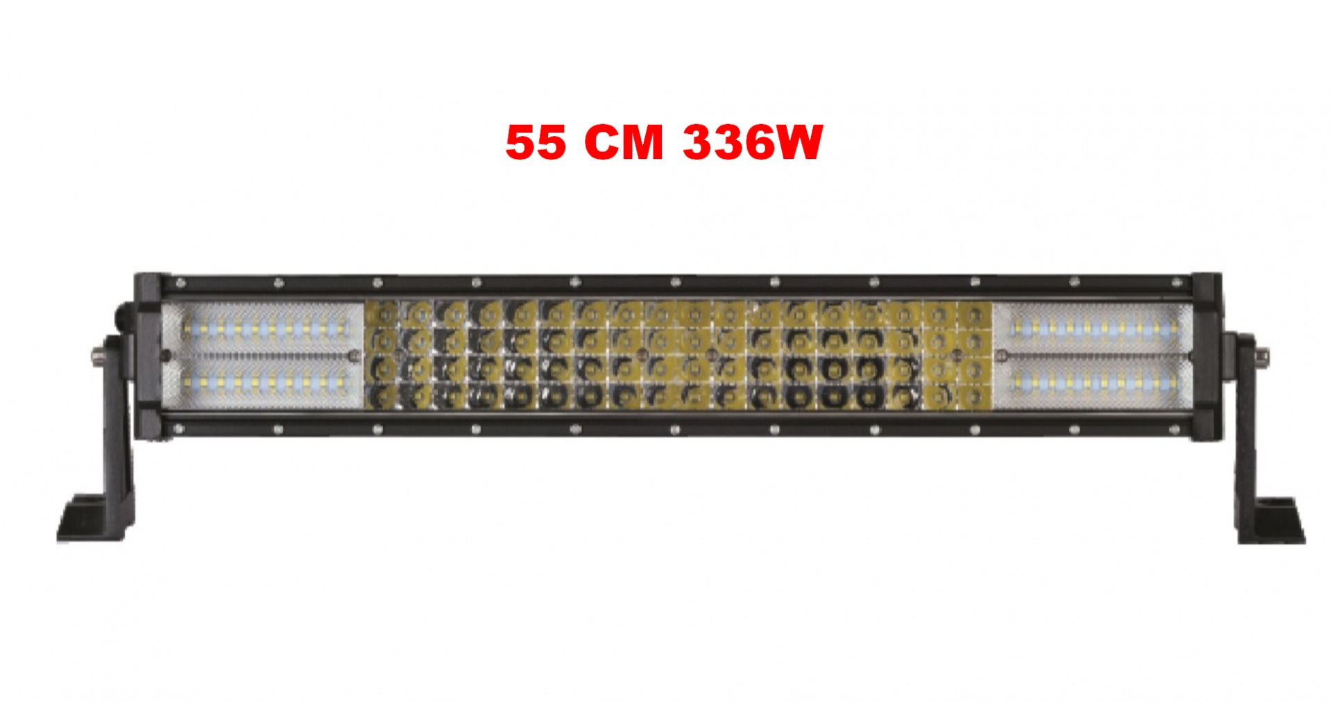 55 См 336W Мощен 7D 7Д Led Bar Лед Диоден Бар Прожектор 12V 24V 4 Редов