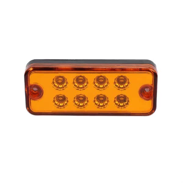 8 LED Оранжеви - Диодни Лед Габарити / Светлини / Токоси - 99mm x 40mm - 12V