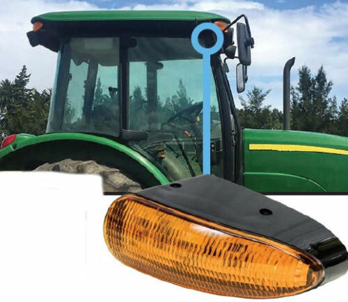 21W Лед LED Сигнална Лампа Мигач Аварийна Оранжева Светлина AGCO John Deere