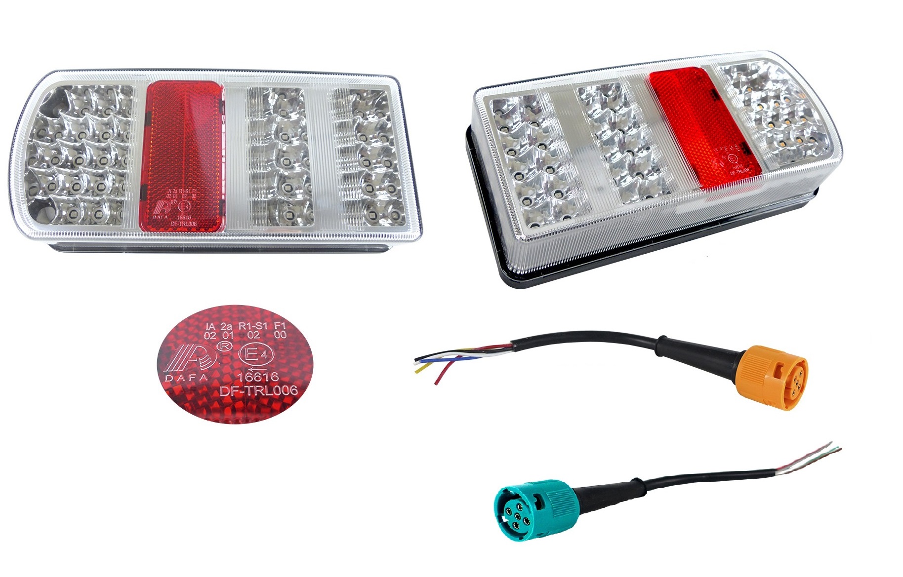 Комплект Диодни LED стопове 12V 24V Волта бус камион ТИР ремарке