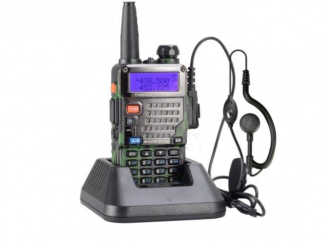 Професионална мощна радиостанция UV-6R - 1 брой, пълен комплект