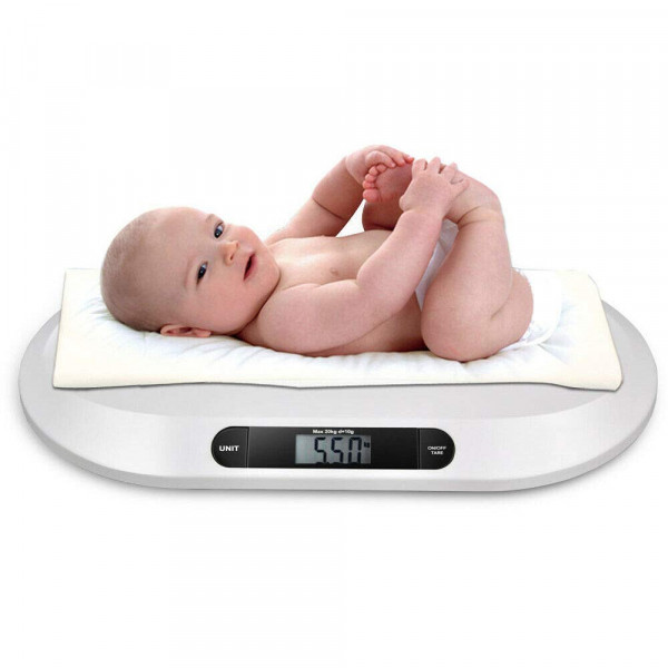Електронна бебешка везна UNIT - кантар с LCD дисплей, до 20 кг