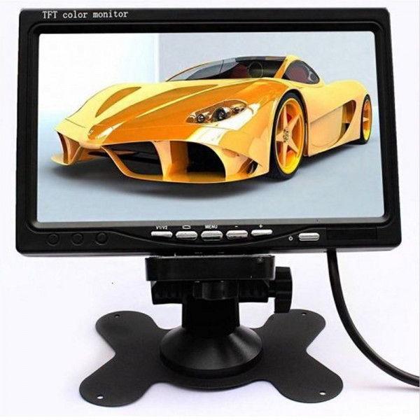 Монитор 7 “ LCD дисплей, HD 800 x 480 p. за задна камера – DVD за кола
