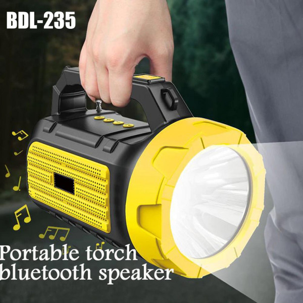 Мощен соларен LED фенер BDL-235 с вградено радио, слънчево зареждане, Bluetooth, BIDELLU