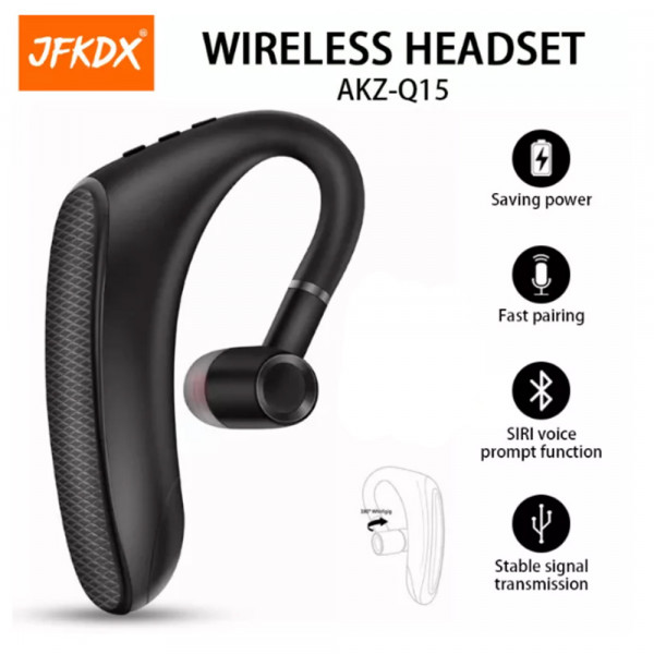 Безжична Bluetooth слушалка AKZ - Q15 - Hands Free, идеална за всеки напиращ телефонен разговор