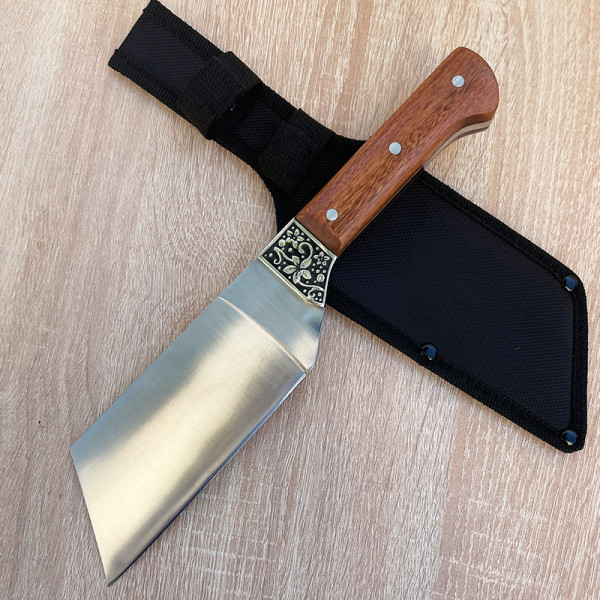 Много тежък бутиков ловен нож ASIAN TENGO, фултанг, стомана 440, кания