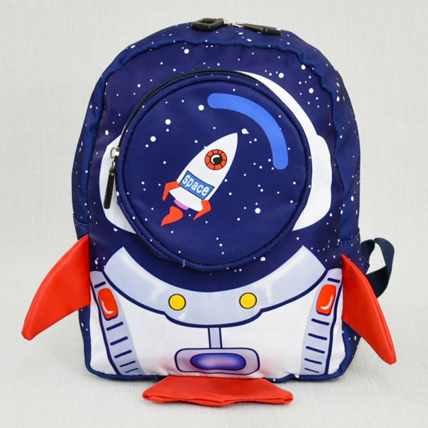 Малка детска раничка ROCKET IN SPACE BLUE 2311, 26см