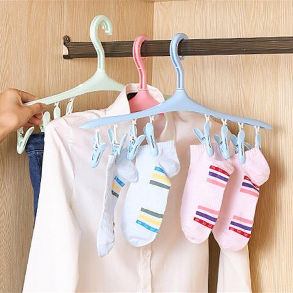 Портативен простор за чорапи, бельо и дрехи тип закачалка, пластмасов, BF22