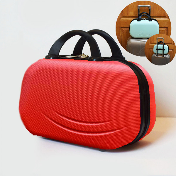 Рядък дизайн куфарна пътна чанта LADY B RED, твърда ABS