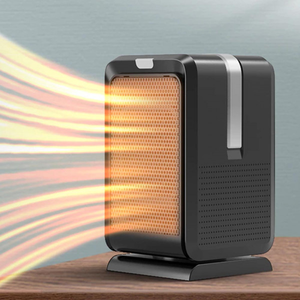 1000w Мини печка с дистанционно управление H01 Desktop Heater - няколко режима на работа, въртене на 45° и дисплей