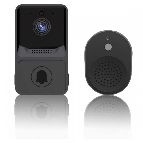 Смарт видео звънец с WiFi интелигентна камера, безжичен звънец с HD изображение, аудио, нощно виждане, дистанционно управление - Z20