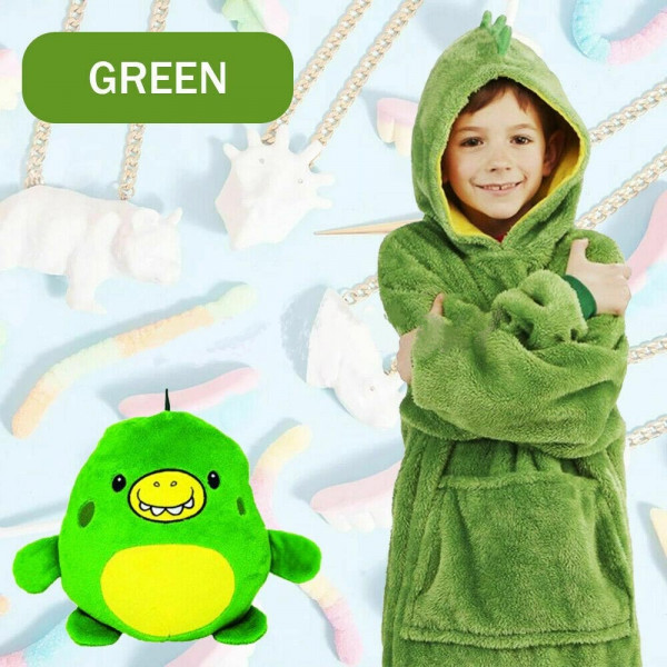 2в1 Плюшен детски суичър и играчка в едно GREEN Huggle Pets, Детенце учи