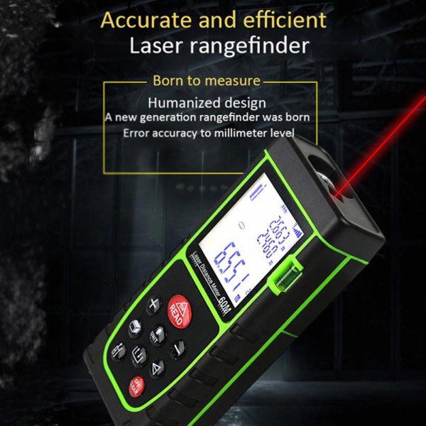 Лазерен смарт дистанциометър-ролетка за измерване на разстояние, площ или обем 40m. - OQ-40/40S