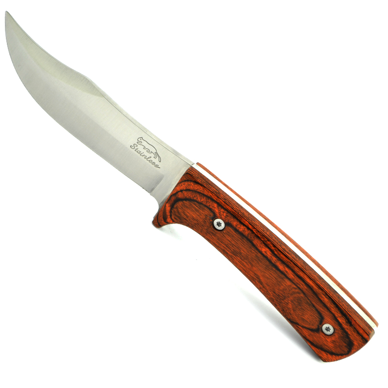 Компактен ловен нож с извито острие WILD CAT 005