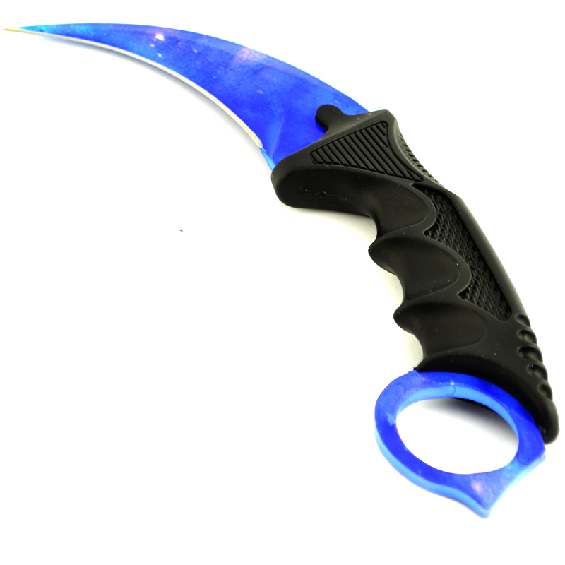 Уникален нож KARAMBIT BLUE SKIN X-1