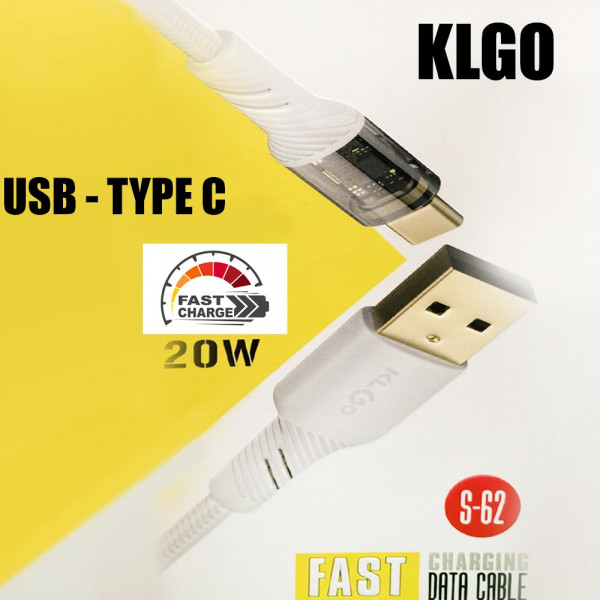 Мощен здрав кабел за зареждане KLGO S-61, USB-micro, FAST CHARGING