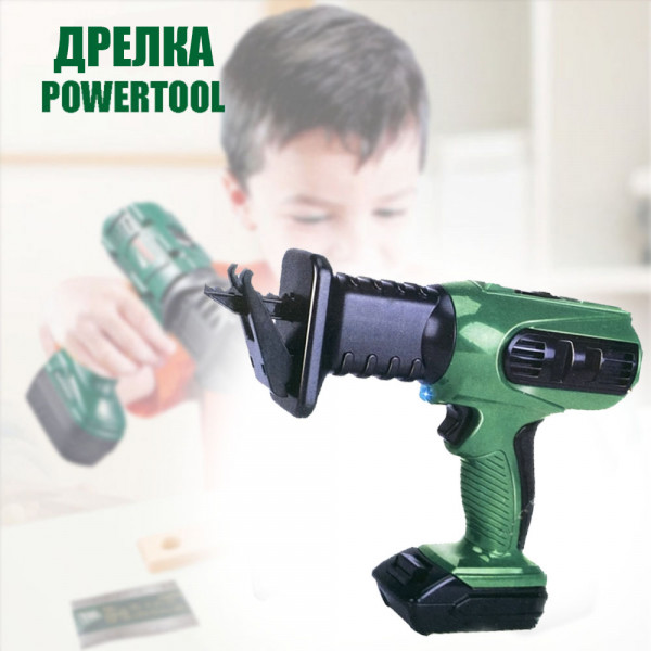 Детска дрелка на бетерии POWERTOOL 7947LB - paзвива въoбpaжeниeтo, ĸpeaтивнocттa и poлeвитe игpи