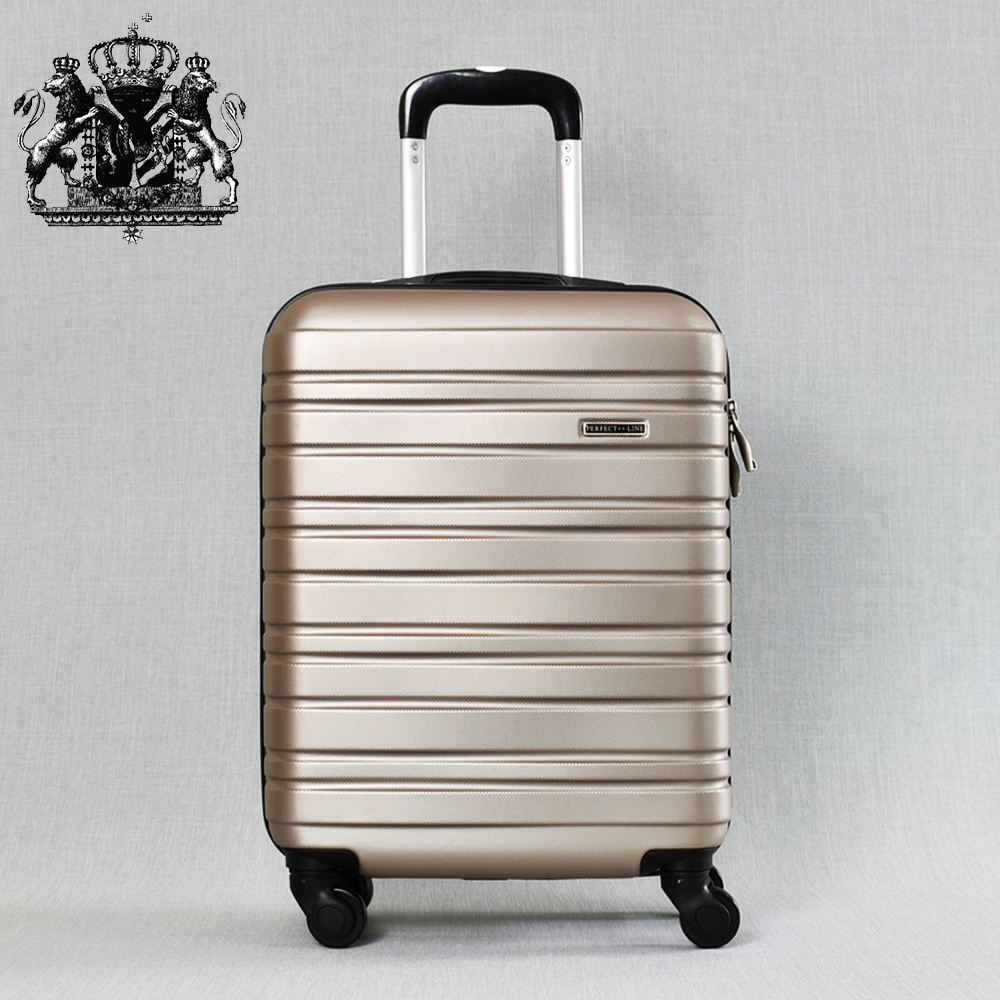Класен ABS куфар - спинър за ръчен багаж 8094 19" ROYAL GOLD 52/42/20, 2.4 кг., всички екстри