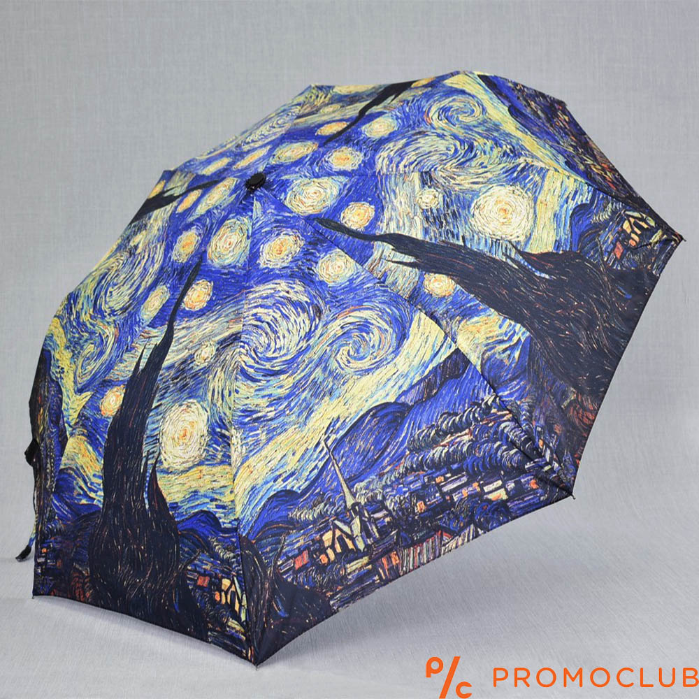 Ван Гог арт сгъваем чадър Звездна нощ 1896
