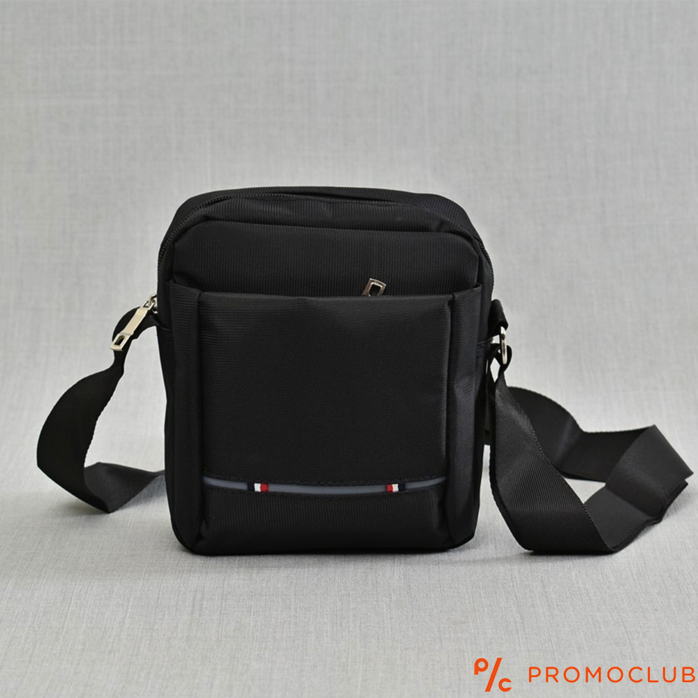 Мъжка чанта от текстил s дръжка за през рамо  BLACK 2701